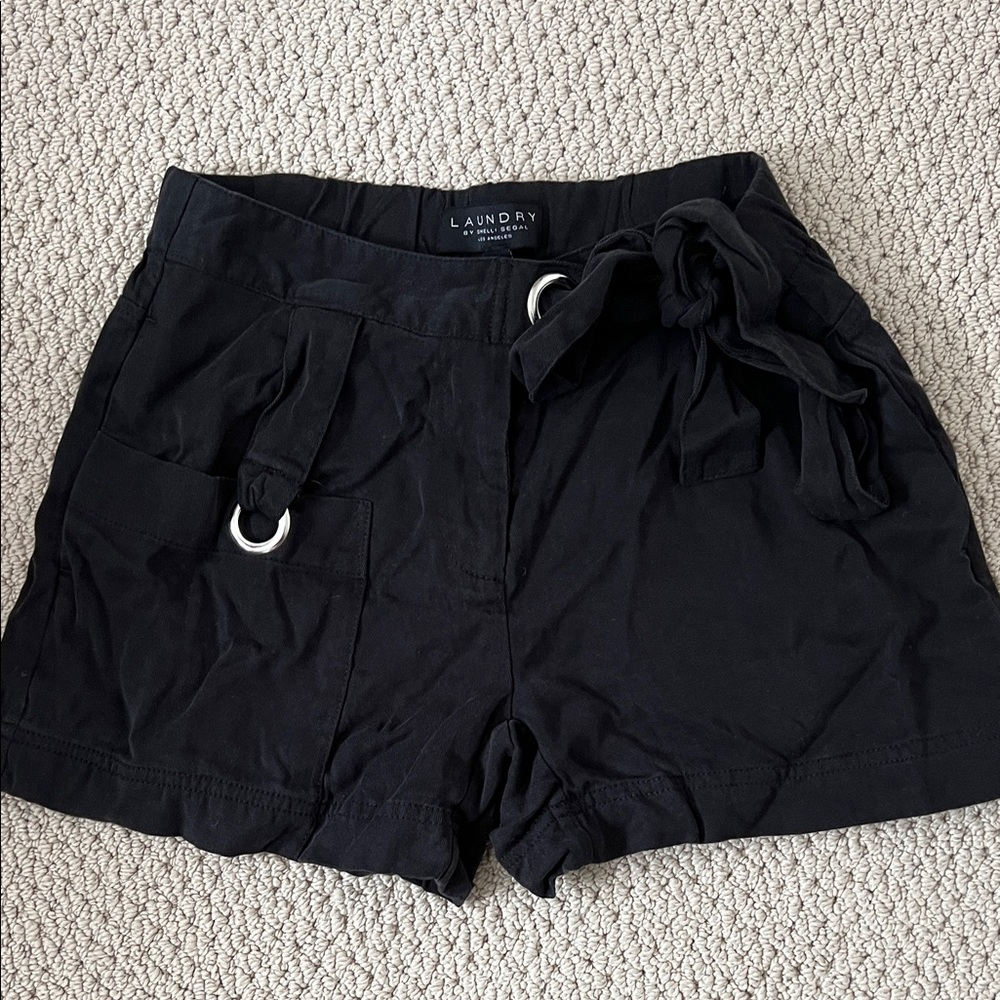 Laundry By Shelli Segal Women's Black Cargo Shorts